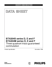 Datasheet BTA204M manufacturer Philips